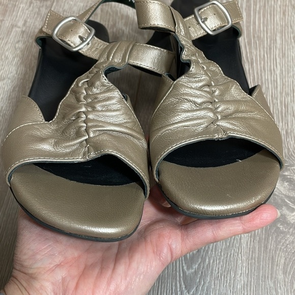 Ziera Dash Leather Ankle Strap Open Toe Heel Sandal 38 W - Picture 13 of 16